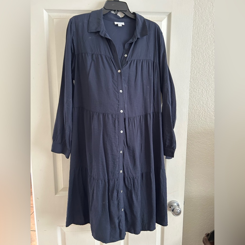 J.Jill navy Shirt Dress